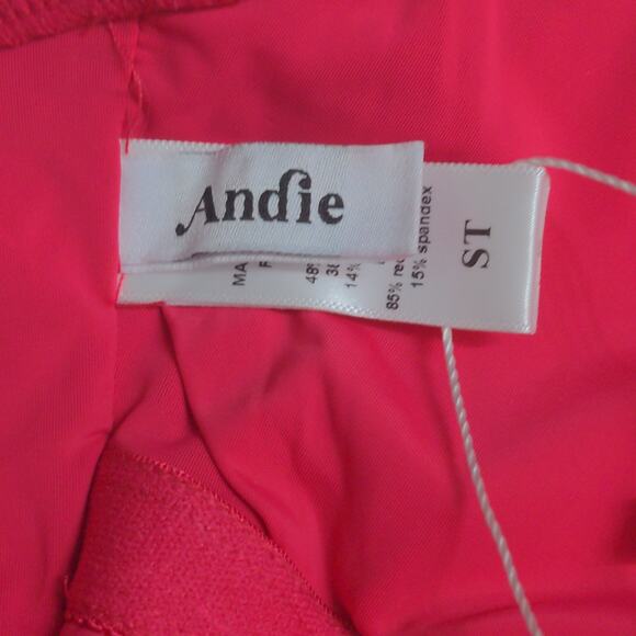 Andie The Amalfi One Piece LT Lava Scoop Neck Adjustable Straps Swim ST New - Picture 7 of 12